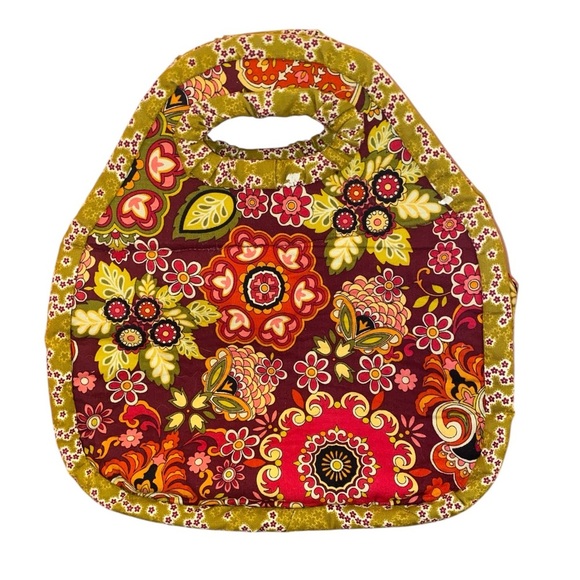 Quilted Very Bradley INSPIRED Insulated Lunch Bag in Multi-Colored Floral Print - Picture 1 of 4